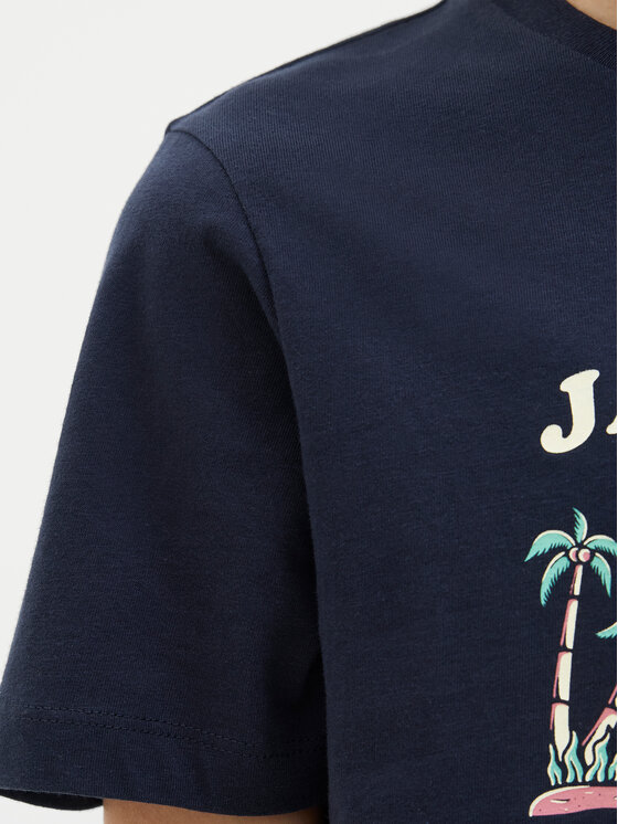 Jack&Jones Junior Jack&Jones Junior Majica Elijah 12269825 Mornarsko modra Regular Fit