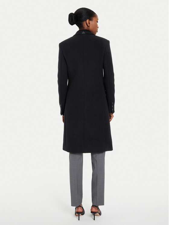 PINKO Pinko Cappotto di lana Cambogia 103697 A225 Nero Regular Fit