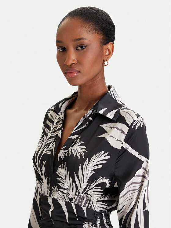 Guess Guess Kokteiļkleita W5YK00 WF1T2 Zaļš Regular Fit