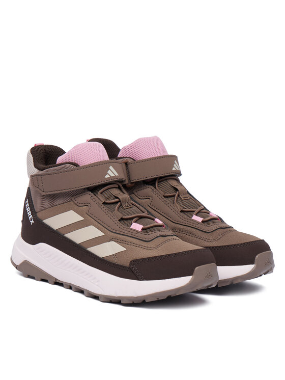 adidas adidas Trekkingi Terrex Anylander Mid Children Hiking Shoes JR9726 Brązowy