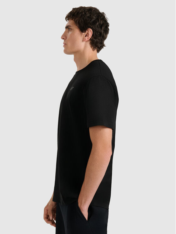 4F 4F T-Shirt NOS Czarny Regular Fit