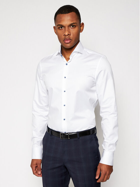 Stenströms Stenströms Camicia 784111 2395 Bianco Slim Fit