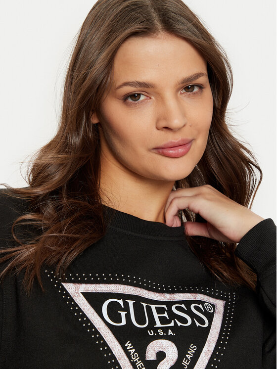 Guess Guess Felpa W5RQ09 K8802 Nero Regular Fit