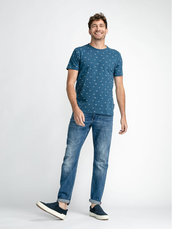 Petrol Industries Petrol Industries T-Shirt M-1030-TSR657 Μπλε Regular Fit