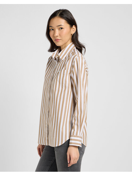 Lee Lee Koszula ALL PURPOSE SHIRT Beżowy Regular Fit