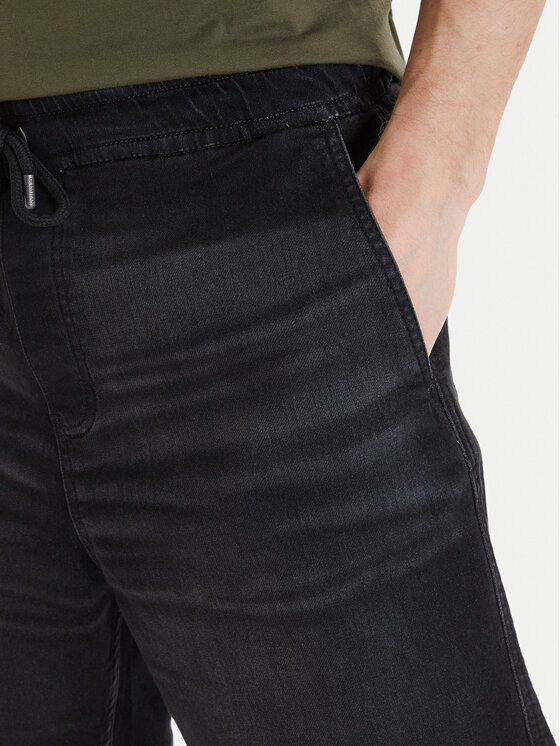 Guess Jeans Guess Jeans Τζιν σορτσάκια M6GD35 D8003 Μαύρο Relaxed Fit