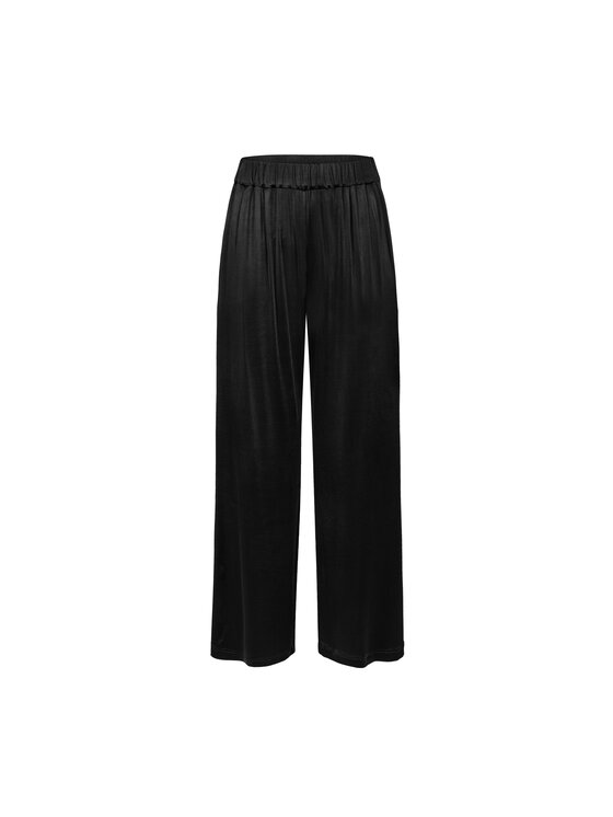 Melismee Stockholm Melismee Stockholm Spodnie materiałowe Eleganckie spodnie regular fit Czarny Regular Fit