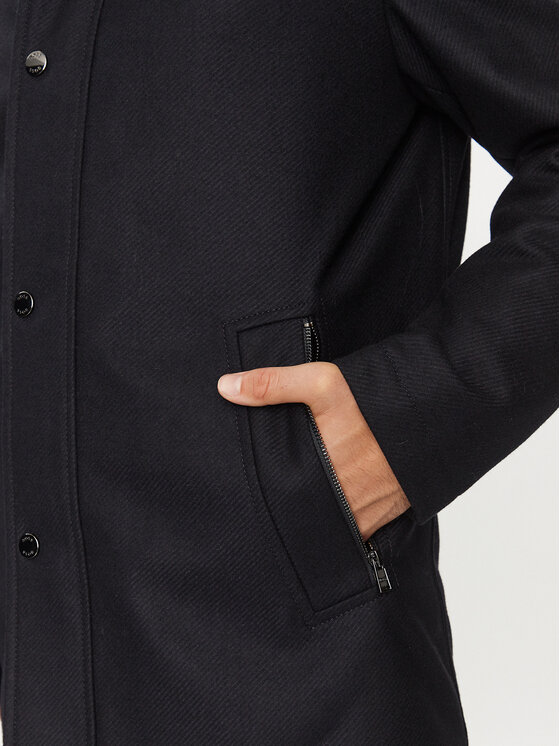 Boss Wollmantel H-Camron-234 50502267 Dunkelblau Relaxed Fit CN8839