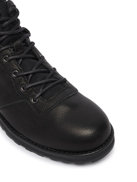 Tommy Hilfiger Tommy Hilfiger Μποτίνια Corporate Outdoor Warm Lth Boot FM0FM05991 Μαύρο
