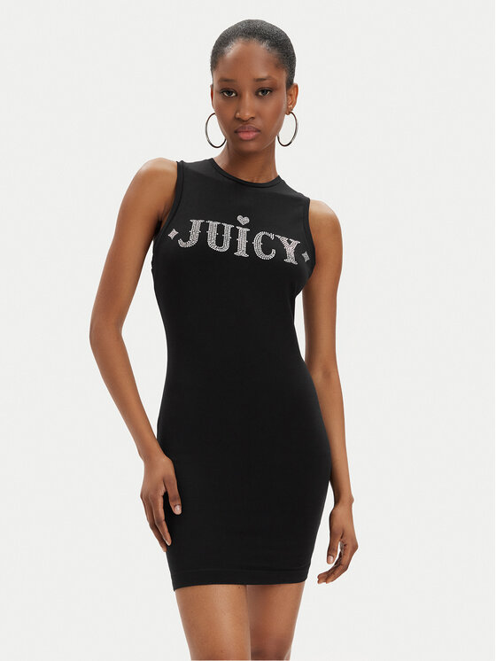 Juicy Couture Každodenné šaty Prince Rodeo JCBED223827 Čierna Slim Fit