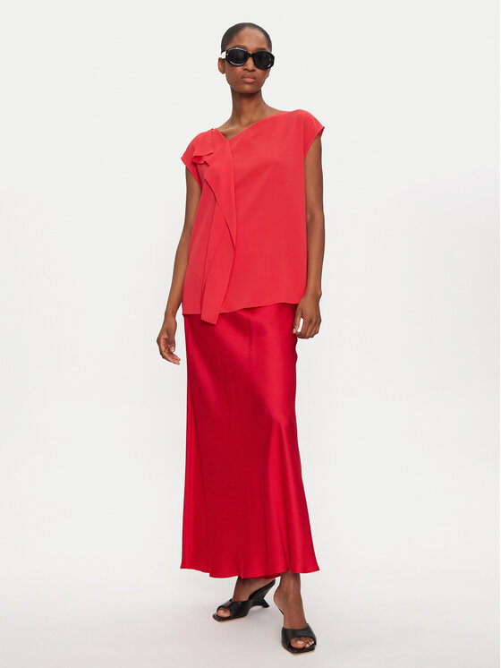 HUGO Hugo Bluse Cilane-1 50430654 Rot Relaxed Fit