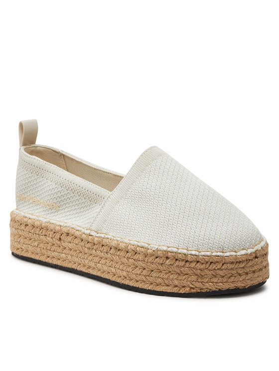 Calvin Klein Jeans Calvin Klein Jeans Espadryle Platform Espadrille Uc YW0YW01377 Écru