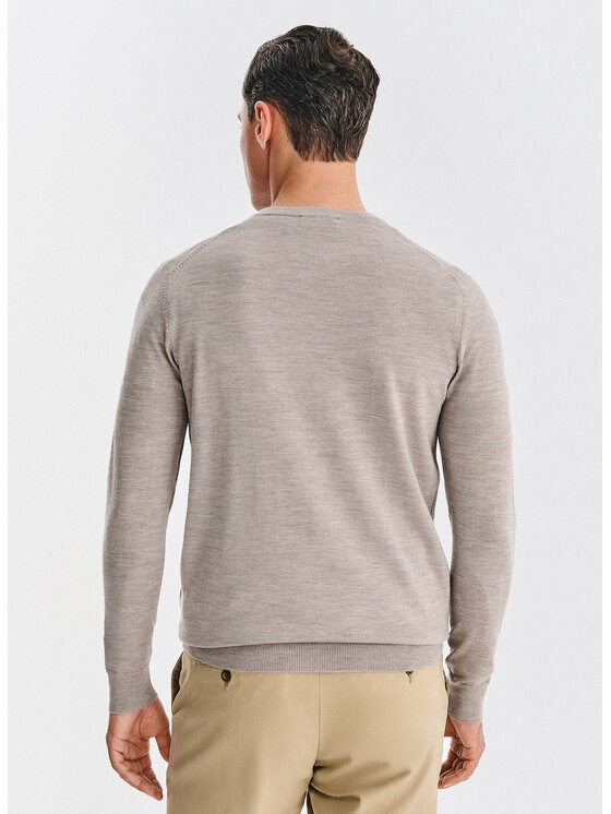 Pako Lorente Pako Lorente Sweter P25WP-2X-018 Beżowy Classic Fit