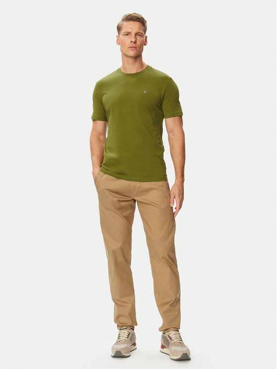 Napapijri Napapijri T-Shirt Salis Ss NP0A4H8D Khaki Regular Fit