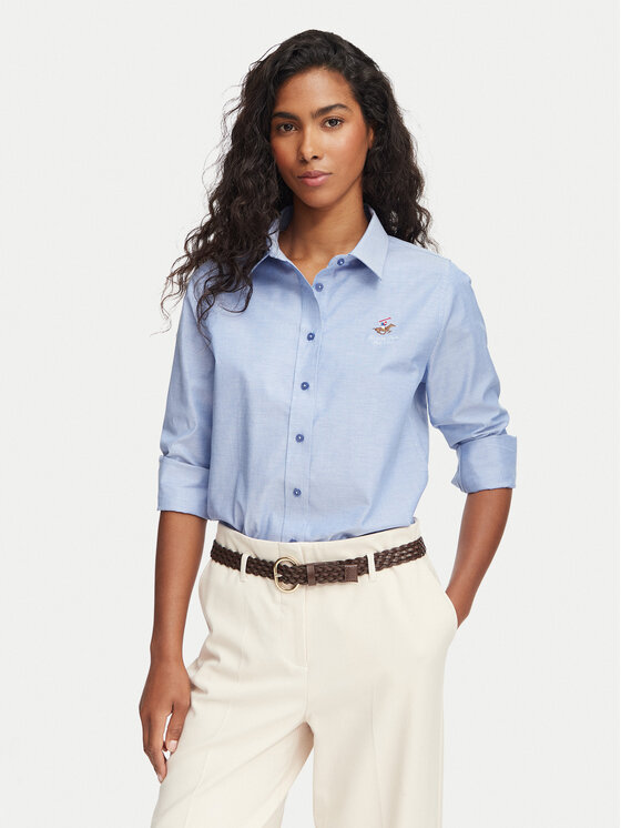 Beverly Hills Polo Club Beverly Hills Polo Club Πουκάμισο P-SS26W-SH6600 Μπλε Regular Fit