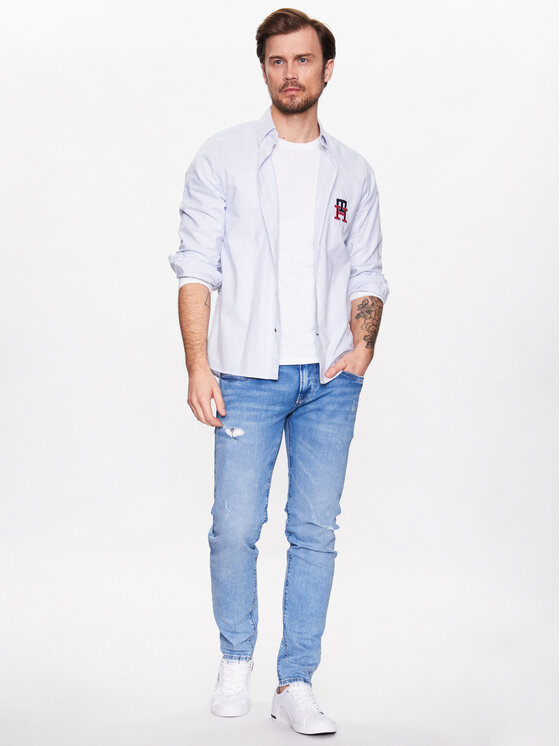 Pepe Jeans Pepe Jeans Džínsy Hatch PM206322VT5 Modrá Slim Fit