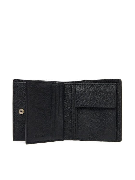 Calvin Klein Calvin Klein Veliki muški novčanik Foil Emboss Slim Trifold W Card LV04D1063G Crna