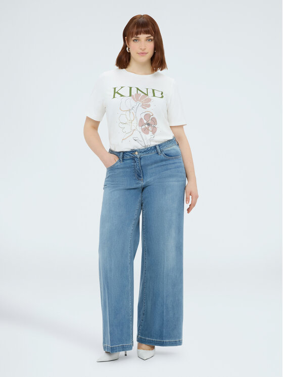 Fiorella Rubino Fiorella Rubino T-shirt G07FL009024N011 Bianco Regular Fit