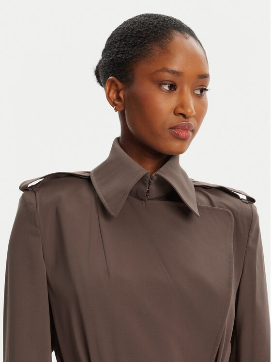 Bardot Bardot Trencz Kira Trench Coat 57053JB3 Brązowy Regular Fit