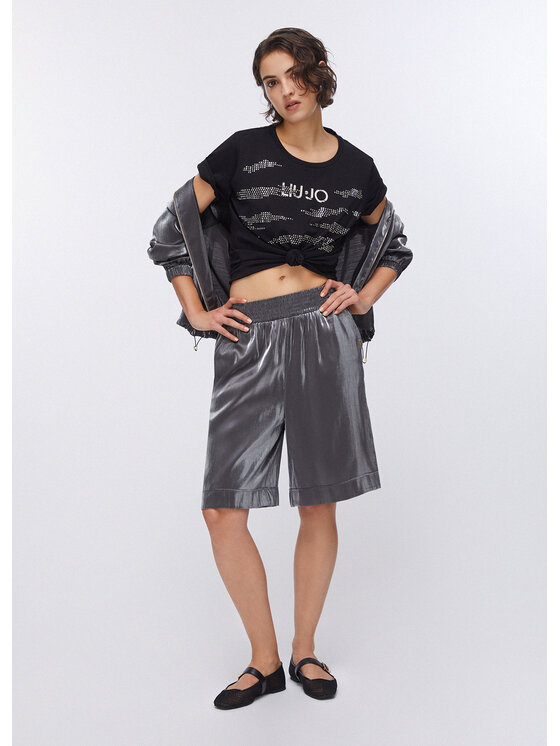 Liu Jo Liu Jo Spodnie materiałowe TA6074T322AA4377 Szary Regular Fit