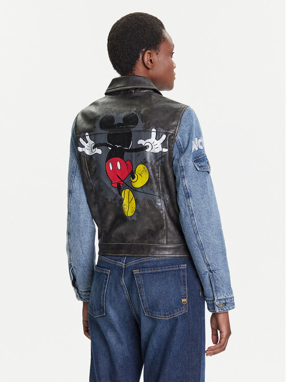 Desigual Desigual Traper jakna Contrast Mickey 25WWED16 Plava Regular Fit