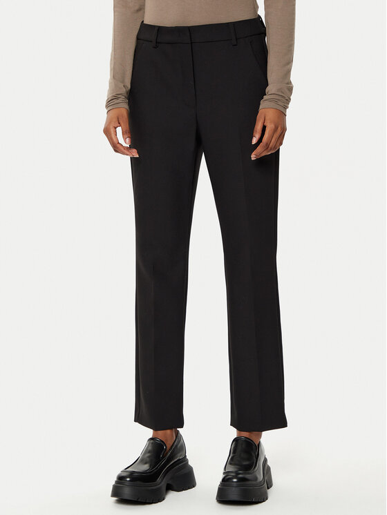 Weekend Max Mara Chino nohavice Rana 2515131031 Čierna Slim Fit