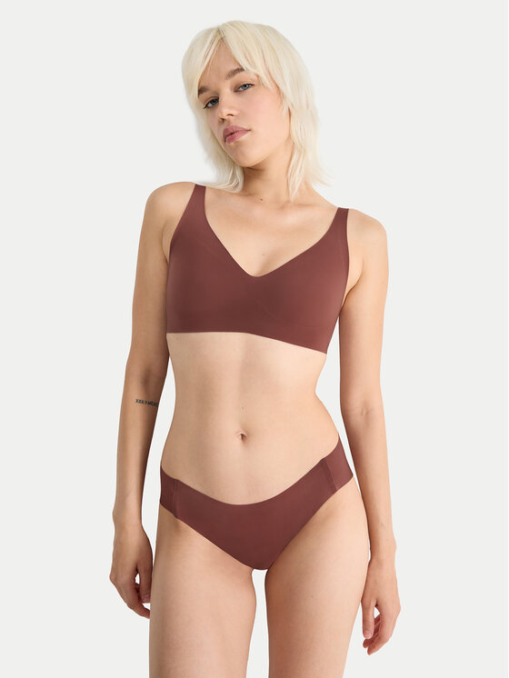 Sloggi Sloggi Sutien fără armătură Zero Feel 10217729 Maro