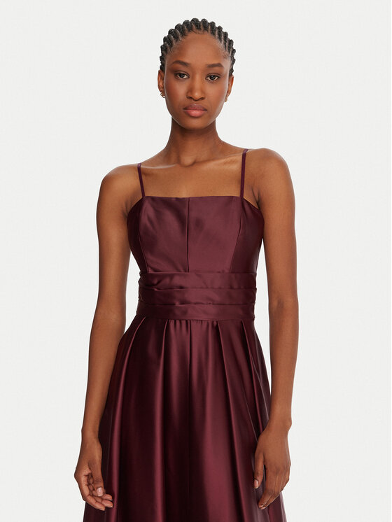Rinascimento Rinascimento Abendkleid CFC0020046002 Dunkelrot Slim Fit