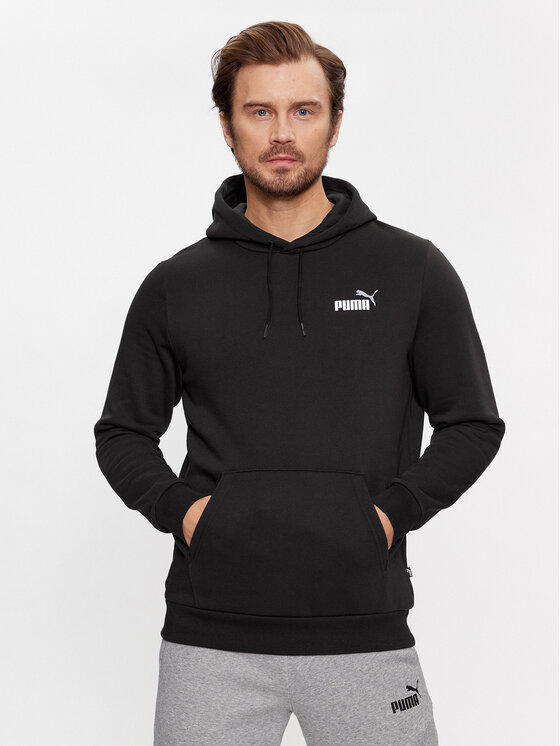 FELPA PUMA SMALL LOGO HOODIE NERO