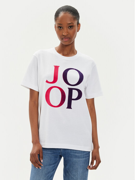 JOOP! T-krekls 58 JW243JE420 30042814 Balts Regular Fit