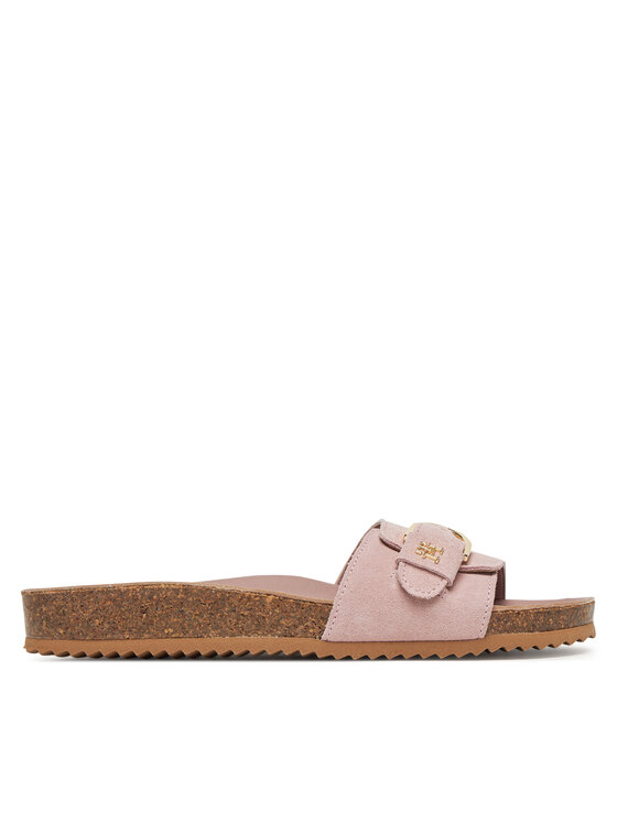 Tommy Hilfiger Šľapky Soft Suede Adjustable Mule FW0FW08809 Ružová