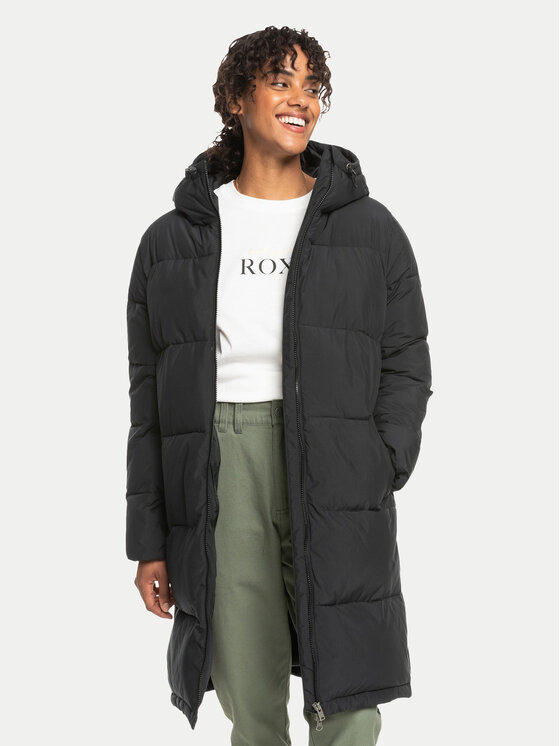 Roxy Roxy Зимова куртка Test Of Time ERJJK03513 Чорний Regular Fit