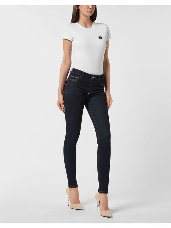 PHILIPP PLEIN PHILIPP PLEIN Jegginsy 26301 Niebieski