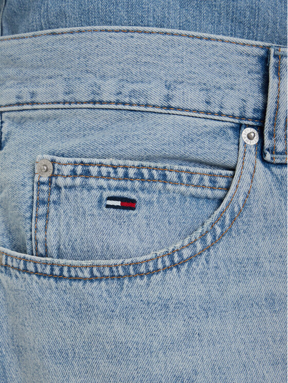 Tommy Jeans Tommy Jeans Džínsové šortky Theo DM0DM23007 Svetlo modrá Loose Fit
