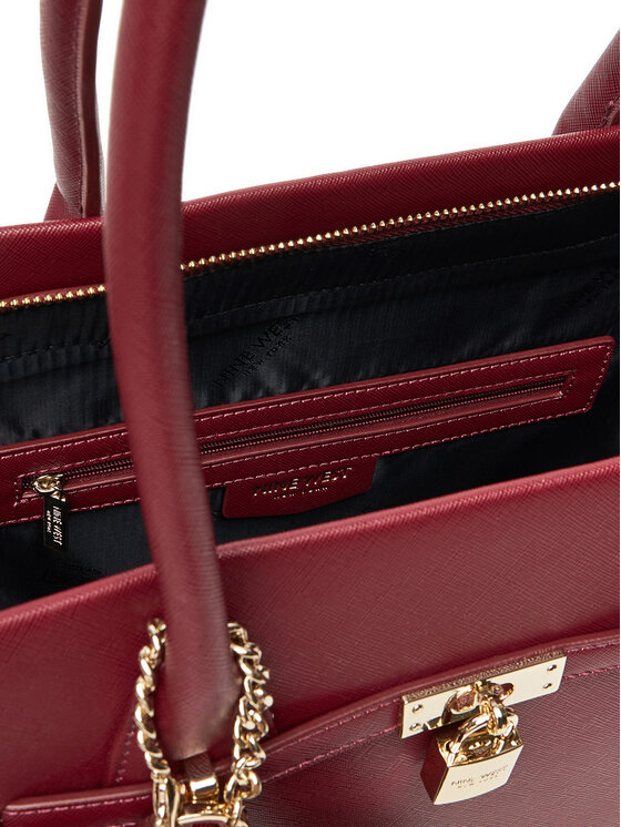 Nine West Nine West Ročna torba CEO-Chelsea-Charm-III-LX10186 Bordo rdeča