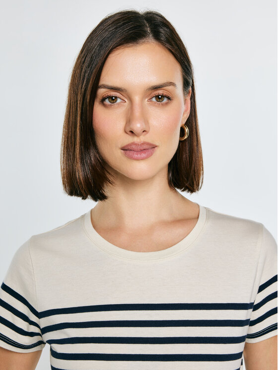 BIG STAR BIG STAR T-Shirt NORISA Granatowy Basic Fit