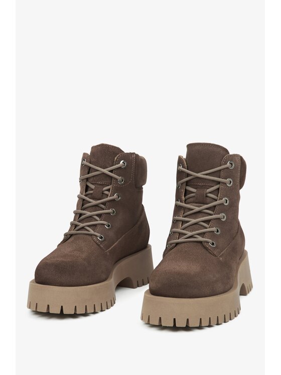 Estro Estro Μποτάκια ER00116249 Καφέ