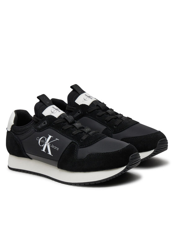 Calvin Klein Calvin Klein Αθλητικά Runner Sock Laceup Ny-Lth YM0YM00553 Μαύρο