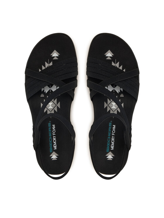 Skechers Skechers Sandále Reggae Slim-Summer Heat 163116/BBK Čierna
