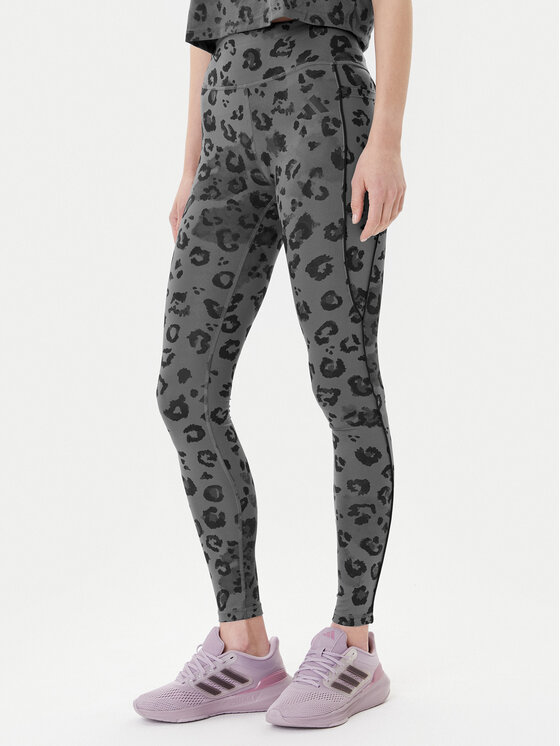 adidas adidas Colanți Optime Essentials JN2650 Gri Slim Fit