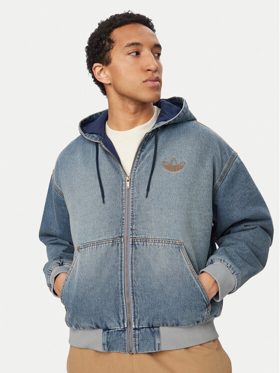 adidas adidas Farmer kabát KE0131 Kék Loose Fit