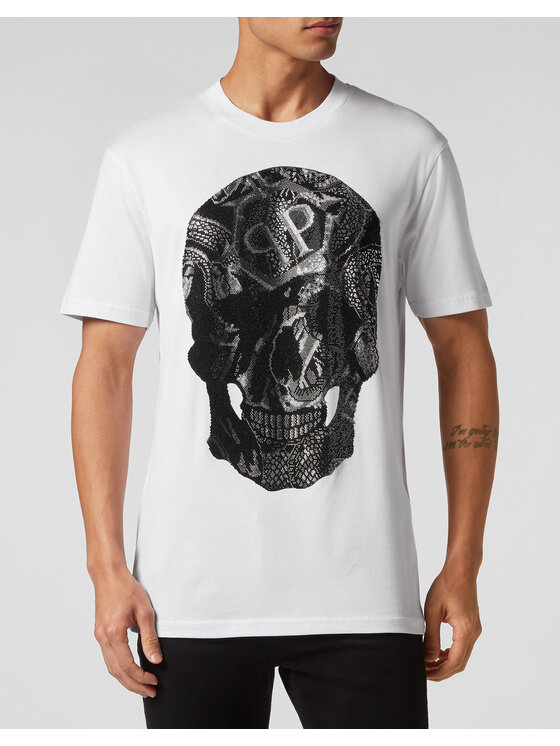 PHILIPP PLEIN PHILIPP PLEIN T-shirt 1805 Bianco Regular Fit