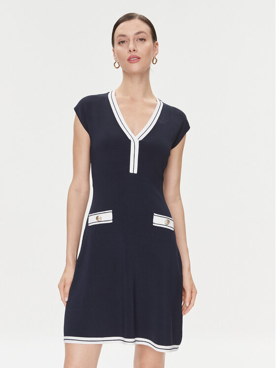 Guess Guess Kötött ruha Febe 4RGK08 5790Z Sötétkék Regular Fit