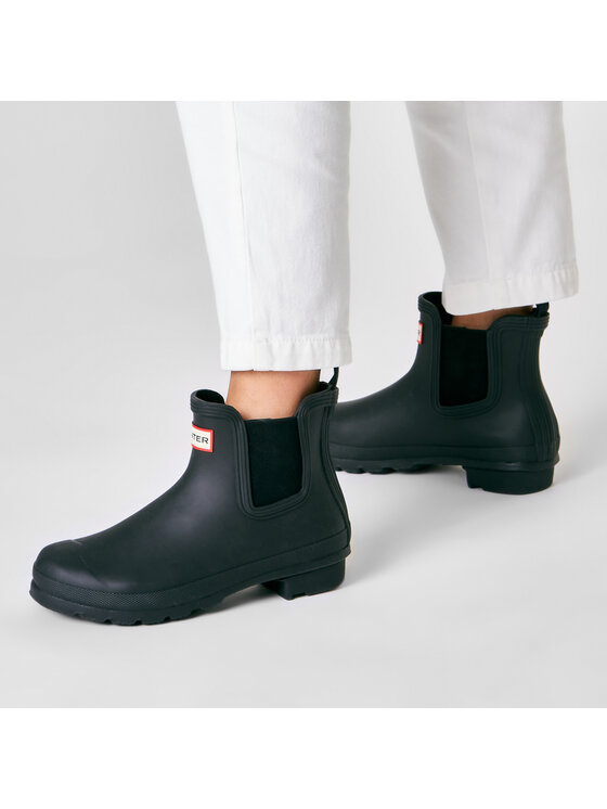 Hunter Hunter Гумени ботуши Original Chelsea WFS2078RMA Черен