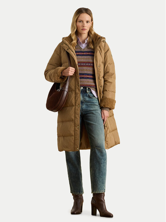 LAUREN RALPH LAUREN LAUREN RALPH LAUREN Ziemas mētelis 297P04130001 Bēšs Regular Fit