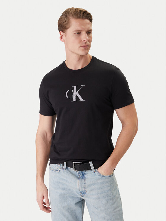 Calvin Klein Calvin Klein T-shirt LV04RF853G Crna Regular Fit