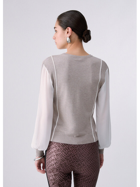 Liu Jo Liu Jo Bluza TF6161MS49ID3032 Beżowy Regular Fit