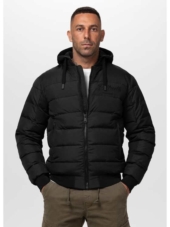 PITBULL PITBULL Kurtka zimowa HIDDEN Czarny Regular Fit