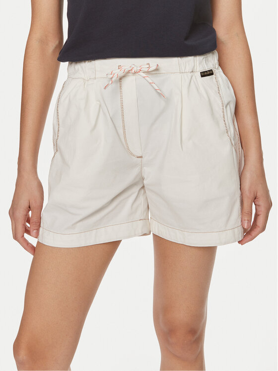 Napapijri Napapijri Stoffshorts Aberdeen NP0A4I51 Écru Loose Fit