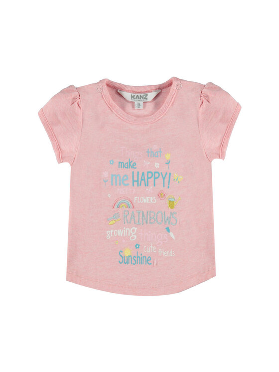 Kanz Kanz T-Shirt 1712013-2096 Różowy Basic Fit